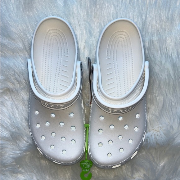 🆕Crocs Clog White Mens Sz 10 Women’s 12 Slip-On - Picture 4 of 8